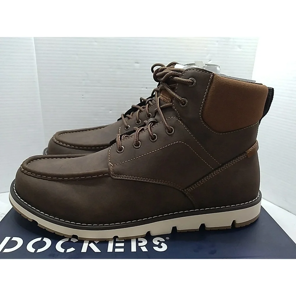Dockers Mens Derrick Supreme Comfort  Lugged Casual Boot Dark Brown 13 M